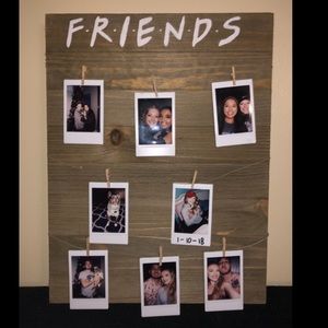 Friends Hand Painted Wooden Decor Sign